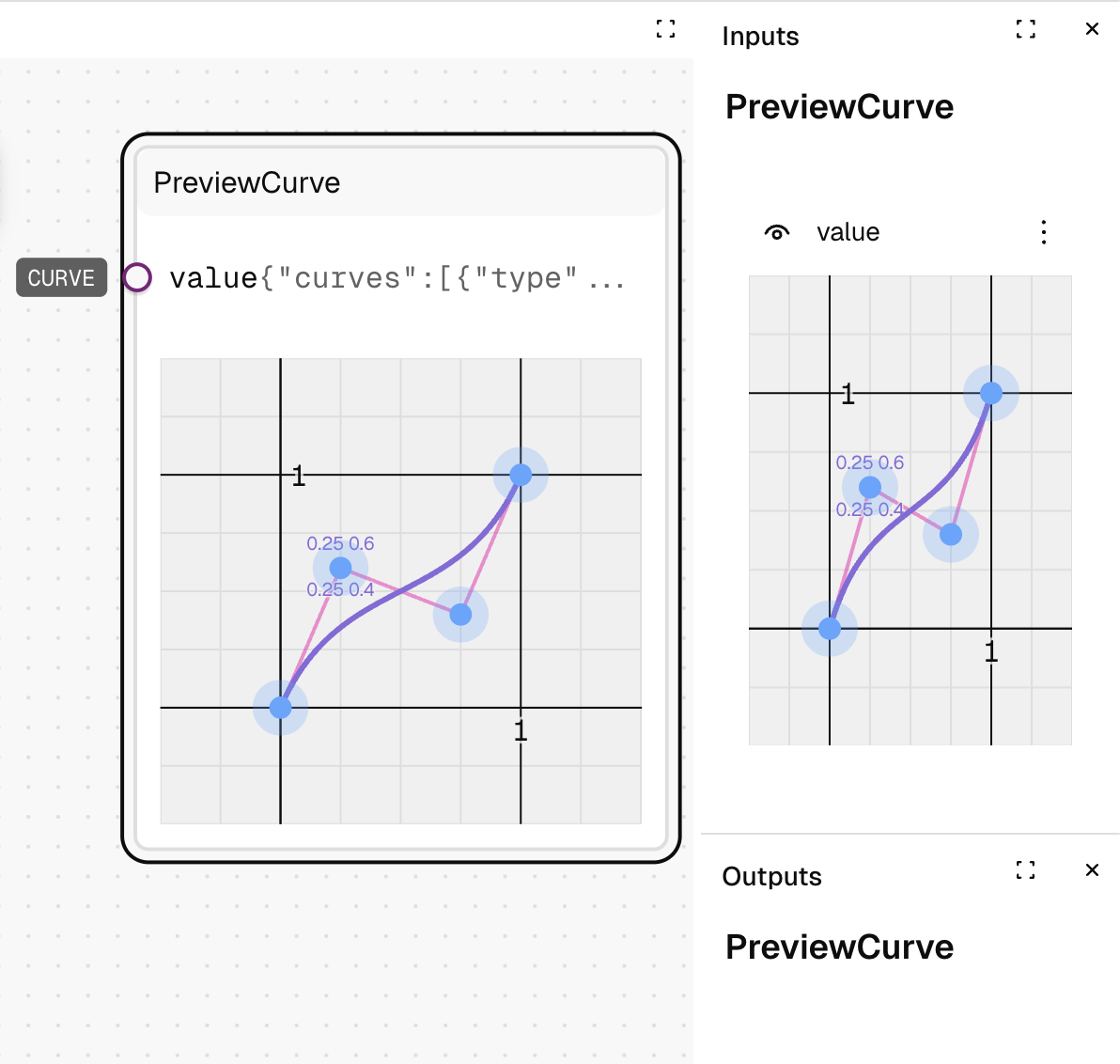 PreviewCurve Example