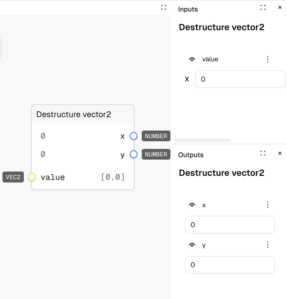 Destructure vector2 Example